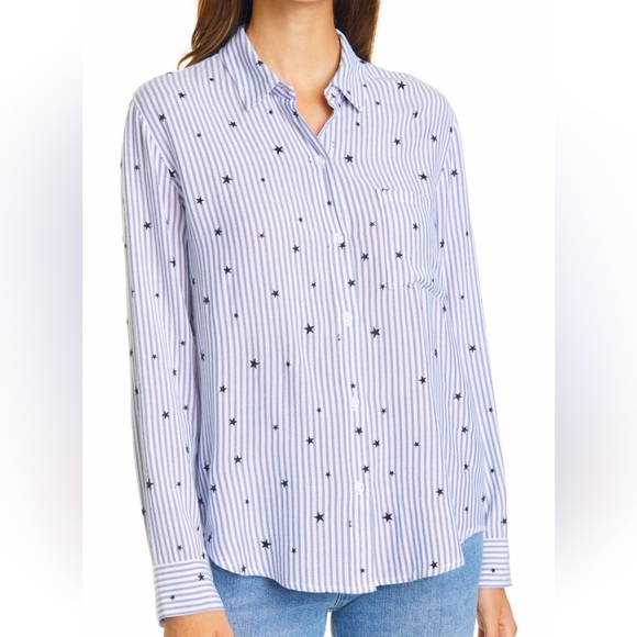 Rails Stars and Stripes Long Sleeve Stars Shirt - Picture 1 of 6